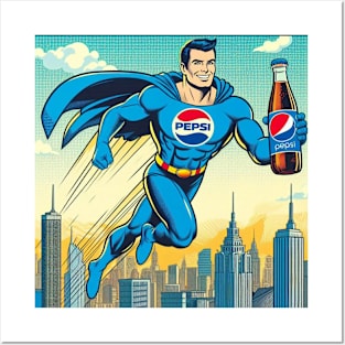 Super Pepsi Man Posters and Art